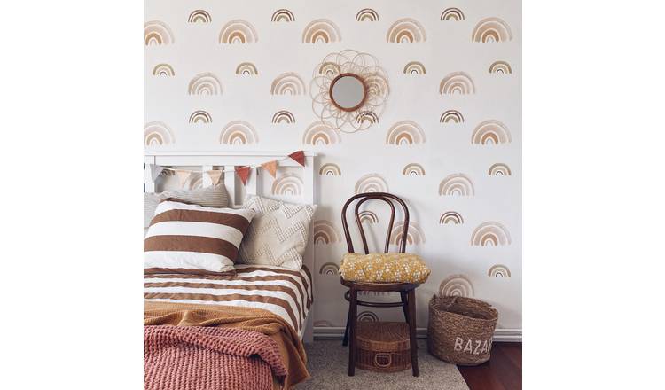 Grandeco Nursery Rainbow 4 Lane Repeatable Wallpaper Mural - 2 x 2.8m