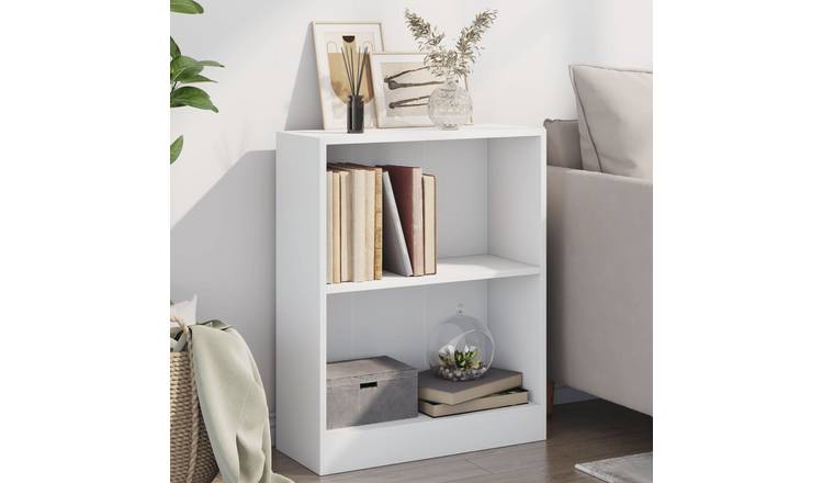 Walplus Engineered Wood Bookshelf - White - 60 x 24 x 76 cm