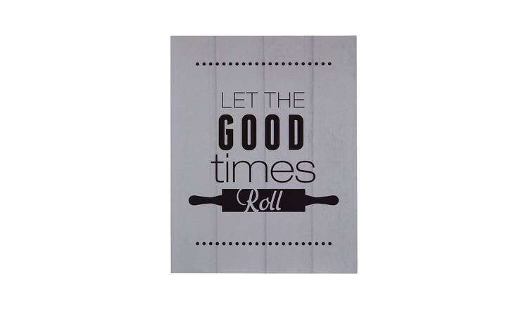 Orsina Pun and Games Let The Good Times Roll Wall Plaque