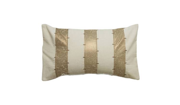 Orsina Bosie Kensington Townhouse Panelled Rectangular Cushion – Cream