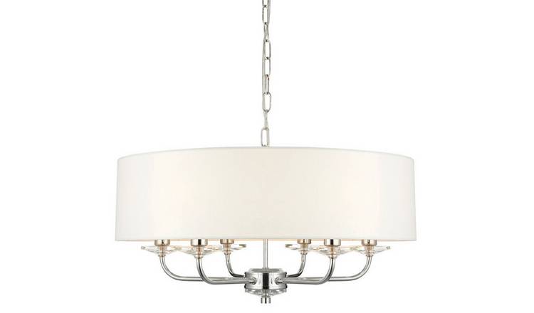 Loops Direct Steel 6-Light Ceiling Pendant - Vintage White