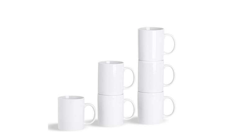 Argon Tableware Classic White Mugs - Pack of 24
