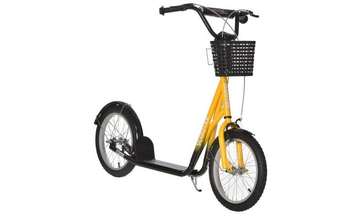 HOMCOM 5 to 12 Years Adjustable Dual Brakes Kick Scooter – Orange