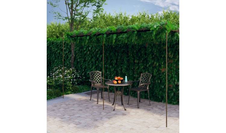 Walplus Wrought Iron Garden Pergola Antique - Antique Brown - 250 cm