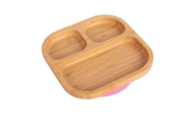 Tiny Dining Children's Bamboo Suction Plate - Pink