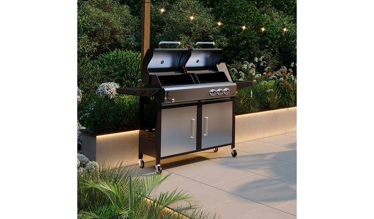 Charles Bentley Ottimo 465 Dual Fuel 2-Burner BBQ - Black