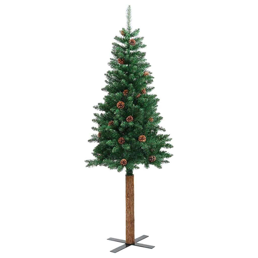 Walplus 300 Warm LED Lights Slim Artificial Christmas Tree - Green - 180 cm - Image 5