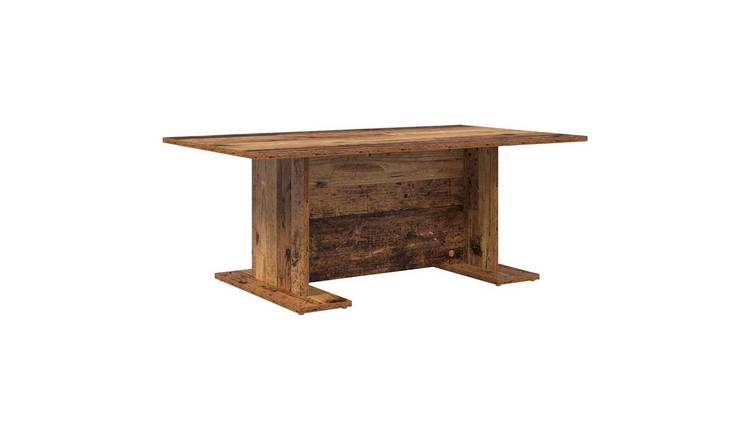 Walplus Engineered Wood Coffee Table - Dark Wood - 103.5 x 60 x 40 cm