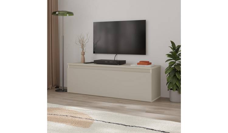 Decortie Sunset Low Board Particleboard TV Stand - Sand