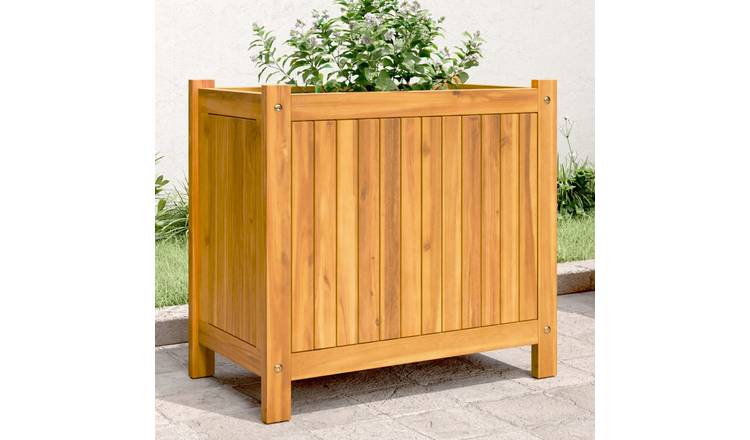 Walplus Acacia Wood Garden Planter - 54 x 31 x 50 cm