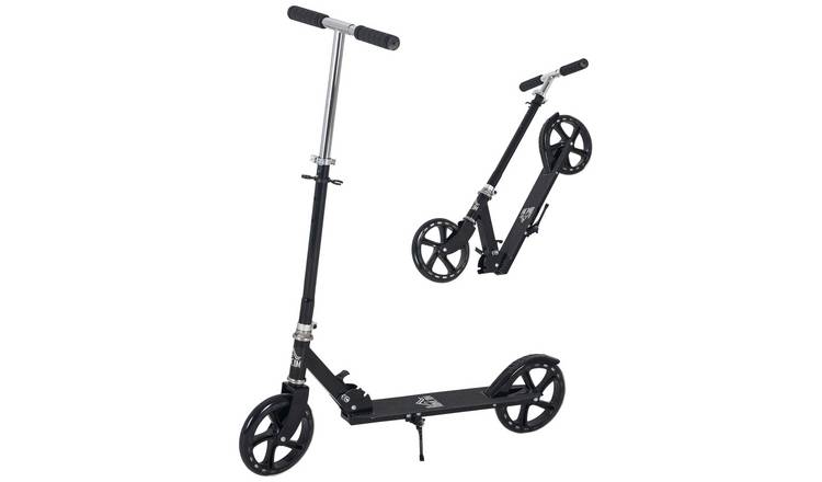 HOMCOM 7-14 Years 4 Height Levels Foldable Kick Scooter – Black