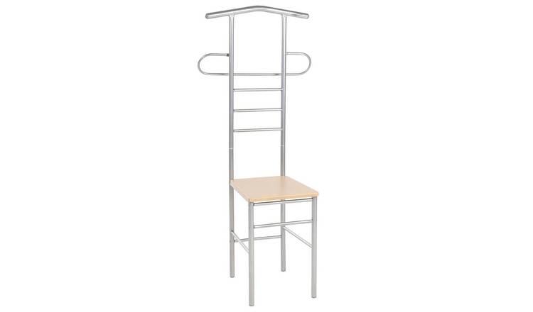 Walplus Gentleman's Valet - Light Brown and Silver Grey - 52 x 40 x 120 cm