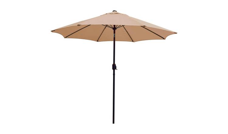 Garden Pride 2.7m Tilt Mechanism Parasol - Beige