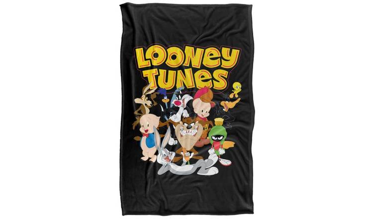 Looney Tunes Group Soft Touch Logo Blanket - 147cm x 91cm