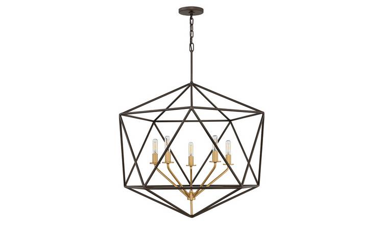 Elstead Astrid 5 Arm Chandelier - Metallic Matte Bronze