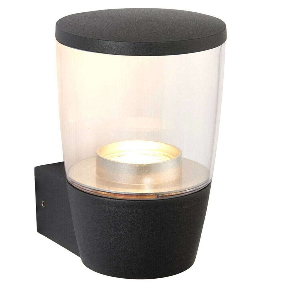 Loops Direct Pack of 2 Die Cast Aluminium Wall Light - Anthracite - Image 3