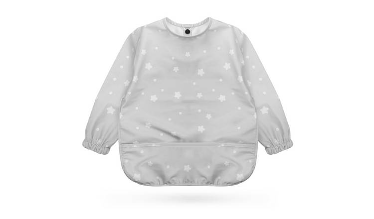 Kidoola Long Sleeve Baby Weaning Bib 6-12 Months - Stars