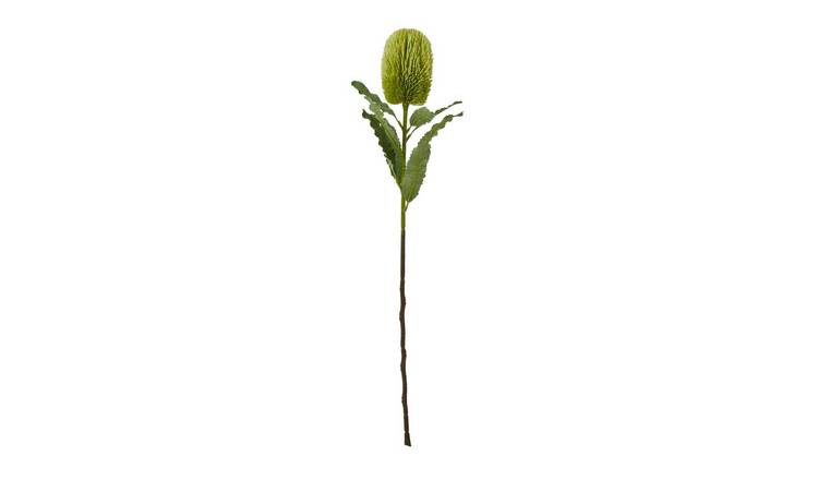 Hill Interiors Banksia Serrata Artificial Flower - Green