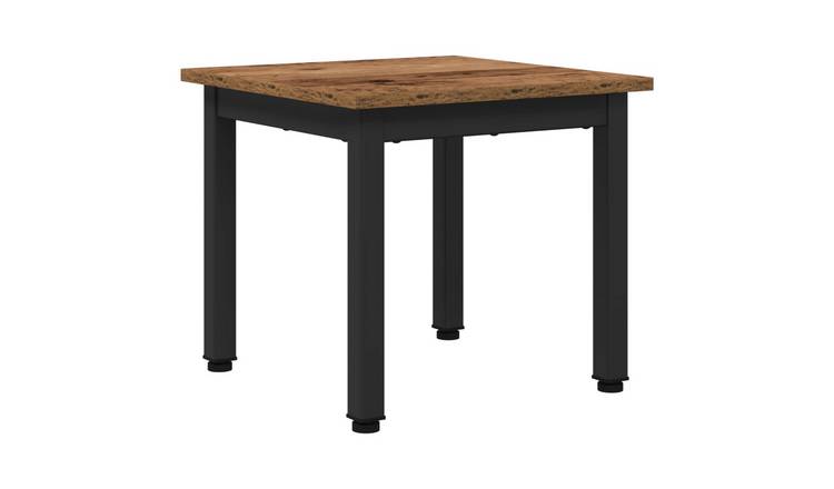 Walplus Engineered Wood Coffee Table - Old wood - 40 x 40 x 36 cm