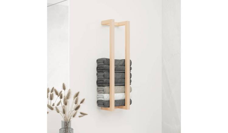 Walplus Wood Towel Rack - 23 x 18 x 90 cm