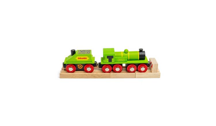 Bigjigs Rail Big Green Engine - 3 Years +