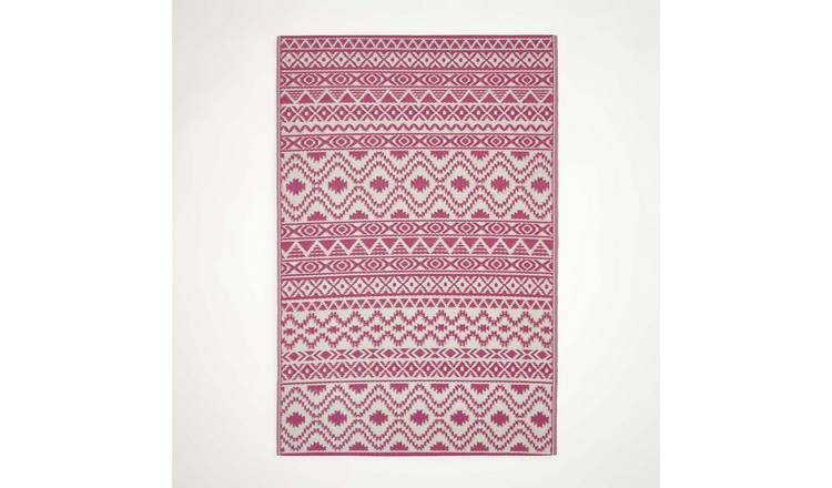 Homescapes Tia Aztec Waterproof Reversible Outdoor Rug -  120 x 180 cm