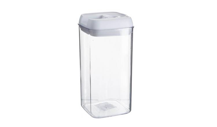 Argon Tableware Flip Lock Plastic Food Storage Container - White
