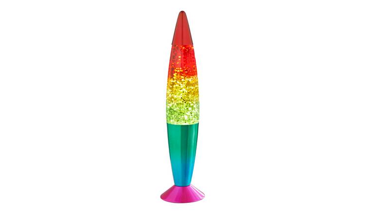 Global Gizmos Glitter Lava Lamp - Rainbow