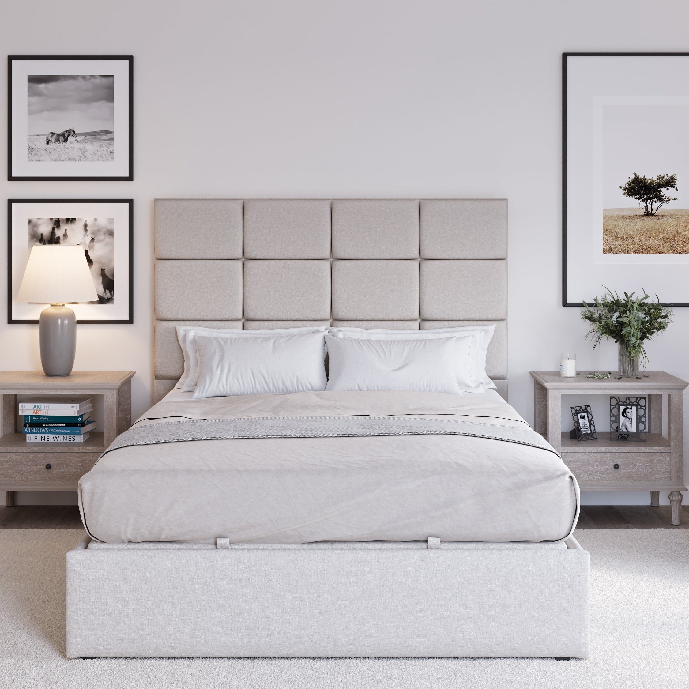 Snuggle Beds Ivory Hayden Fabric Ottoman Bed Frame - King - Image 3