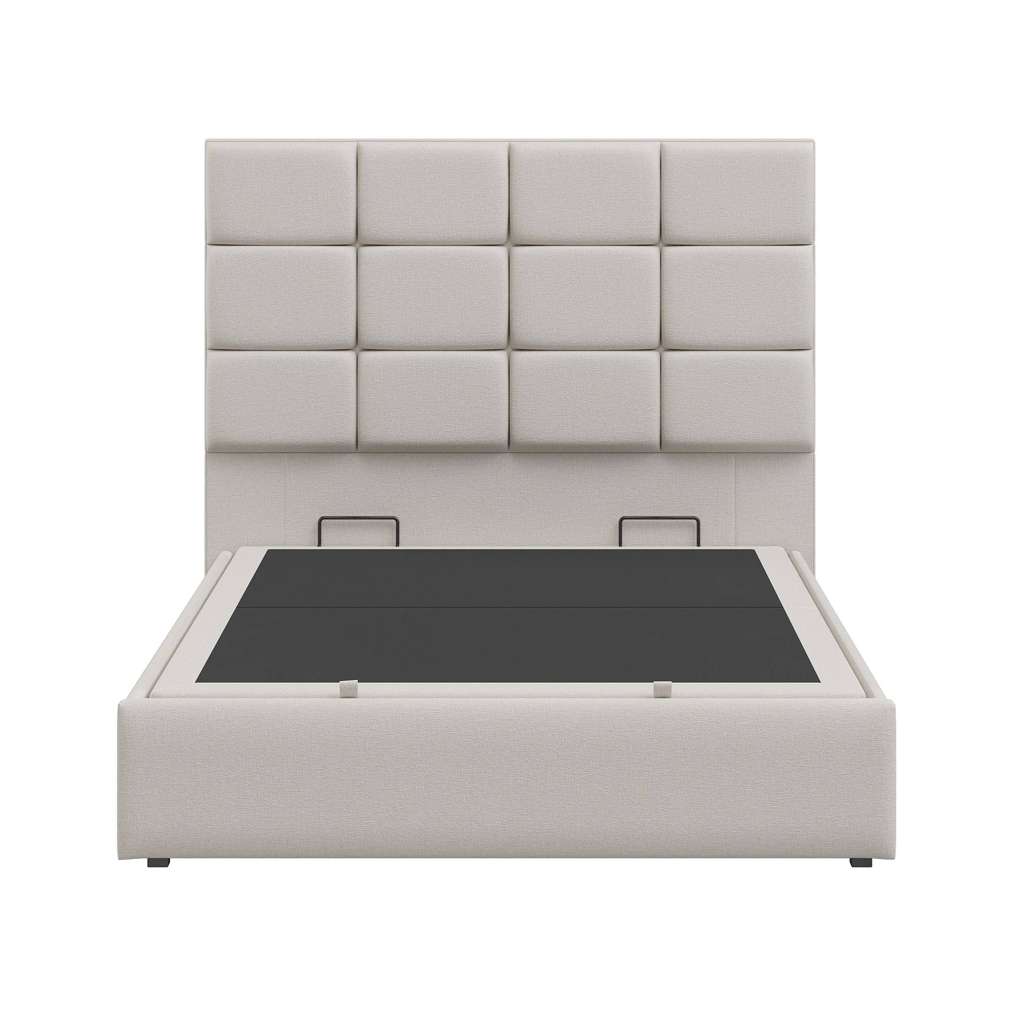 Snuggle Beds Ivory Hayden Fabric Ottoman Bed Frame - King - Image 6