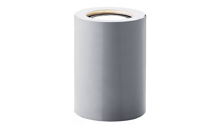 Happy Homewares Small and Grey Gloss LED Floor Lamp - 9cm