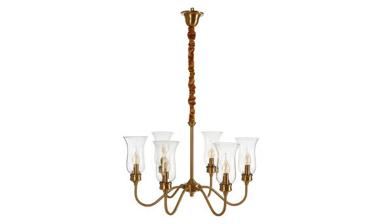 Orsina Zissi 6 Arm Ceiling Light - Gold