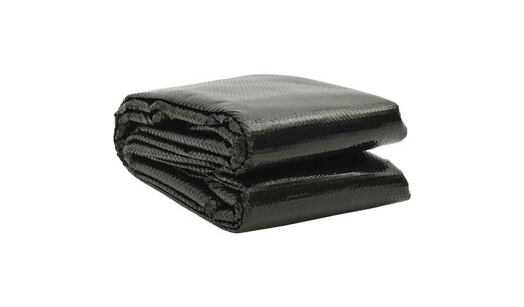 Walplus Polyethylene Pool Cover - Black - 732 x 366 cm