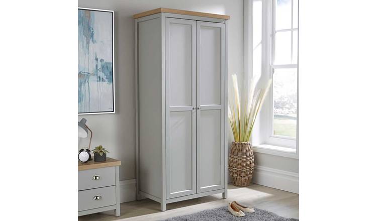 Home Source Avon 2 Door Wardrobe - Grey