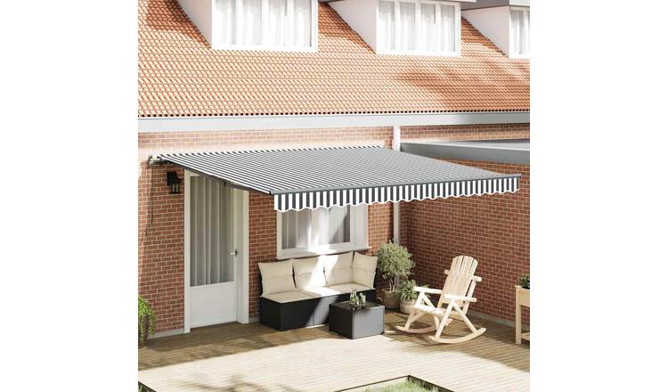 Walplus Manual Polyester - Anthracite and White - 400x300 cm - Anthracite Frame