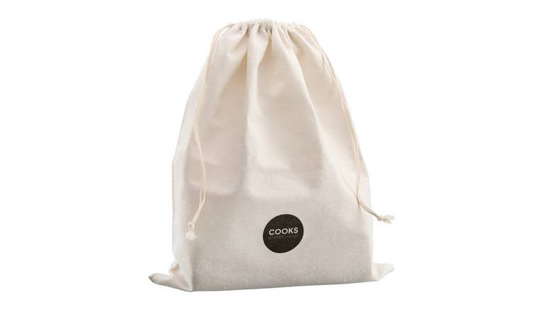 Cooks Professional Linen Bread Bag - White