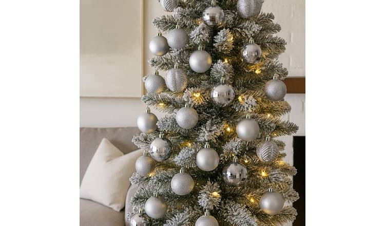 Neo 36PCS Christmas Tree Ornaments Set - Silver