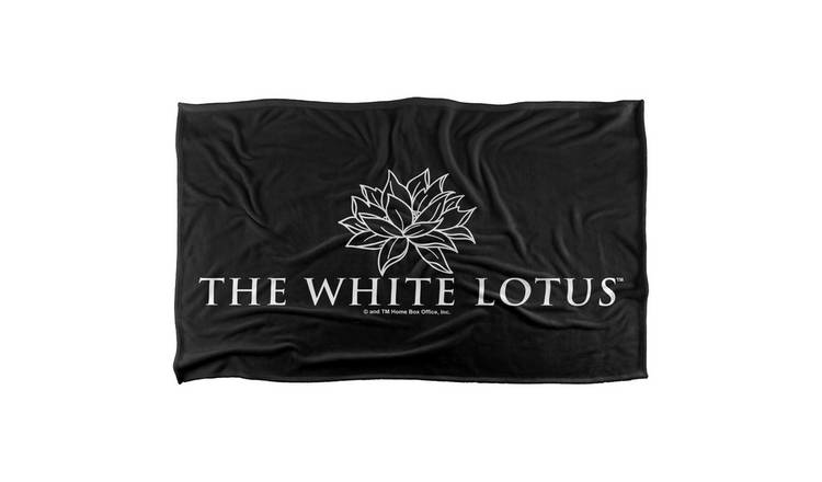 The White Lotus Dark Logo Blanket - 152cm x 127cm