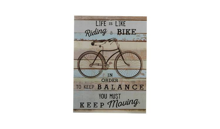 Orsina Madera Bike Wall Plaque