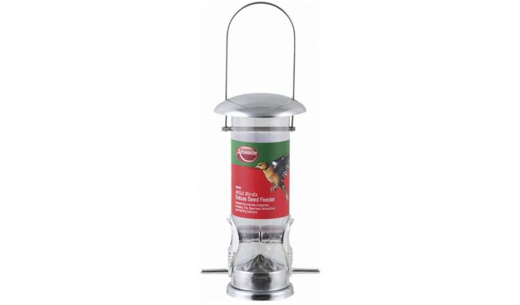 Ambassador Wild Birds Deluxe Seed Feeder - Silver