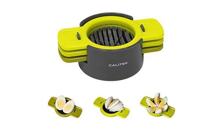 Calitek 3-in-1 Stainless Steel Egg Slicer – Multi