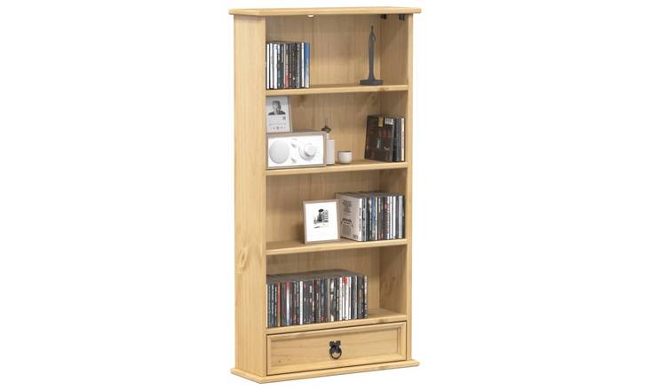 Walplus Solid Pine Storage Cabinet - Brown - 52 x 17.5 x 103 cm