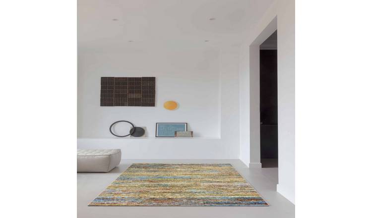 Mega Flooring Multi Modern Striped Rug - 135 x 200cm
