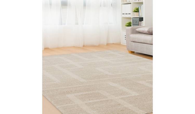 Mega Flooring Beige Modern Geometric Rug - 160 x 230cm