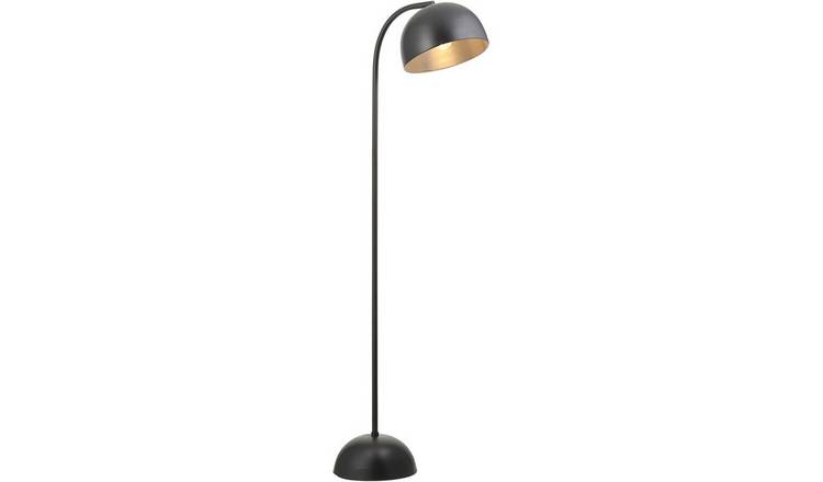 Loops Direct 163cm Steel Floor Lamp LED - Matt Black