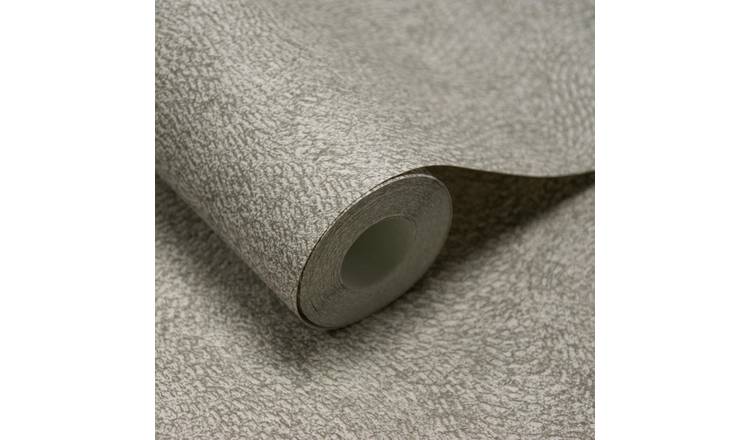 Grandeco Santiago Swirled Stitch Textured Blown Vinyl Wallpaper - Taupe