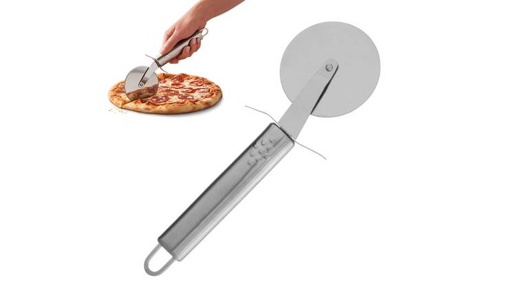 Orsina Taglia Pizza Cutter with Satin Handle – Silver