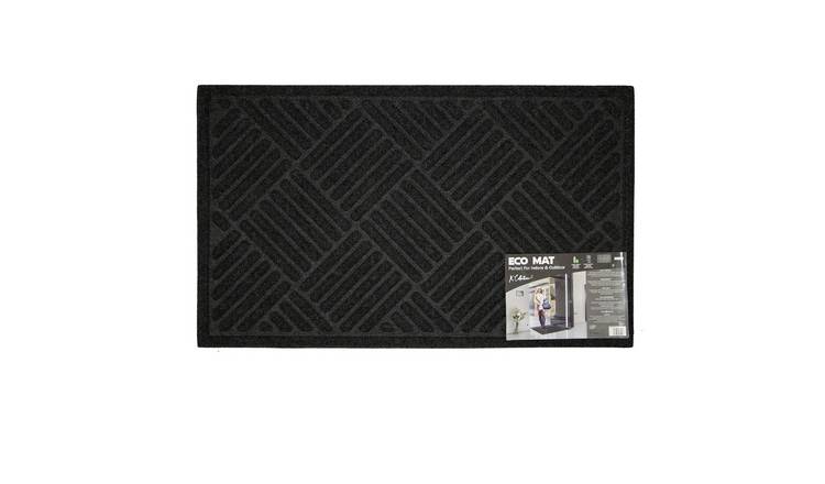 K Collection Eco Friendly Door Mat - Dark Grey