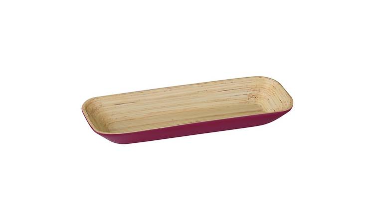 Orsina Kyoto Large Bamboo Tray – Raspberry