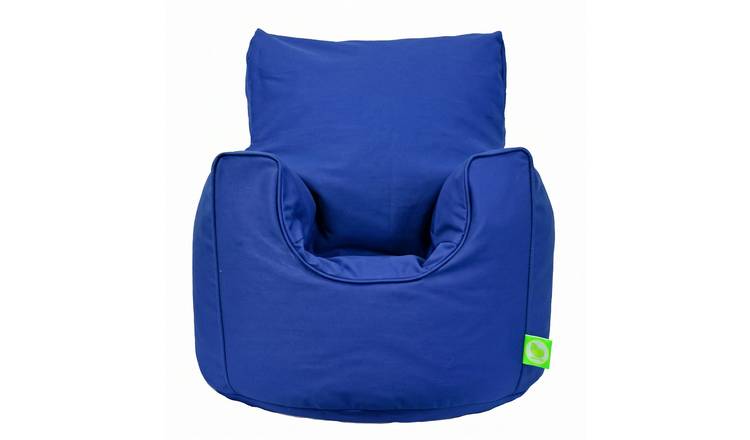 Bean Lazy Cotton Bean Bag Armchair Toddler Size Royal Blue